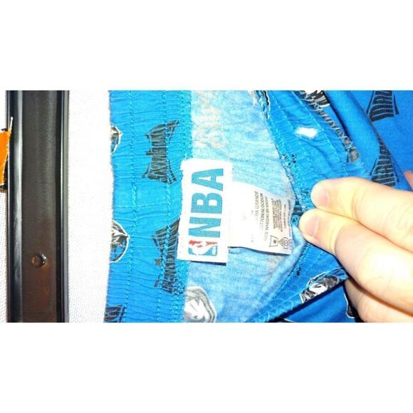 Dallas Maverick NBA Team Lounge / Sleep Pants Mens Size Extra Large Blue White - Picture 2 of 7